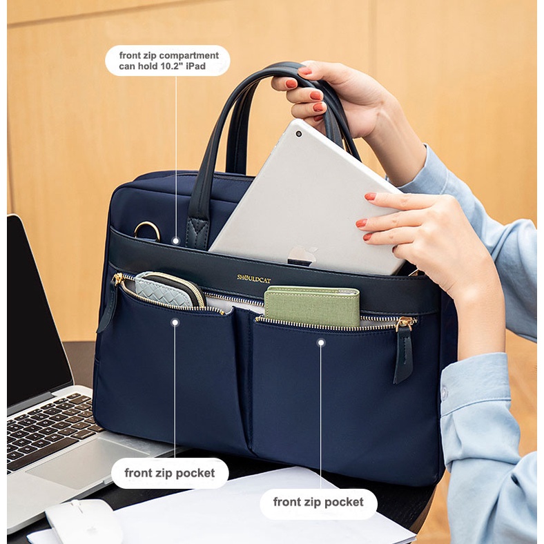 Túi Đựng Laptop Chống Thấm Nước Kích Thước Lớn 13 15 6 Inch Phong Cách Doanh Nhân Dành Cho Nữ