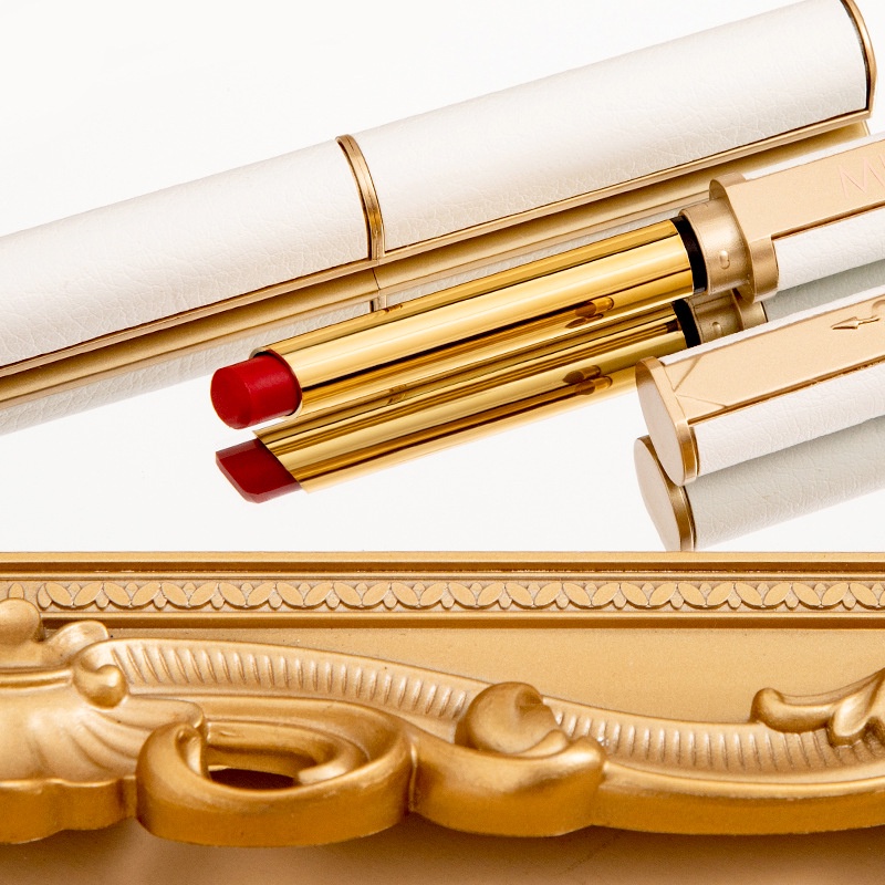 Son Môi Chất Nhung Lì Màu Trắng Thiết Kế Vỏ Mỏng Chất Liệu Da Cừu Cao Cấp Thời Trang