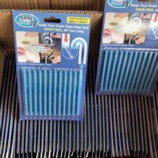 Vỉ 12 que thông cống, bồn rửa bát