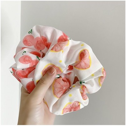Dây buộc tóc, Cột tóc Scrunchies Hoa Quả Nhiều Màu