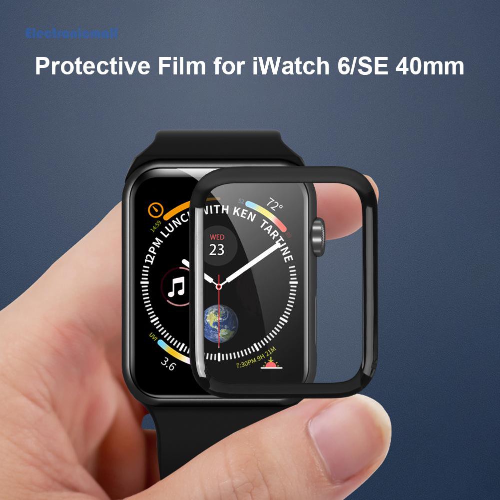 ElectronicMall01 2 Pack Smart Watch Screen Protective Films Cover for Apple Watch 6/SE 40mm