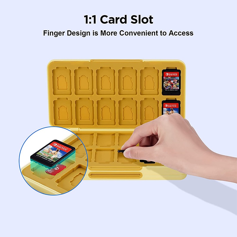 Hộp Đựng Thẻ Game Switch / NS / OLED / Lite 48 Thẻ Game Và 24 Micro SD