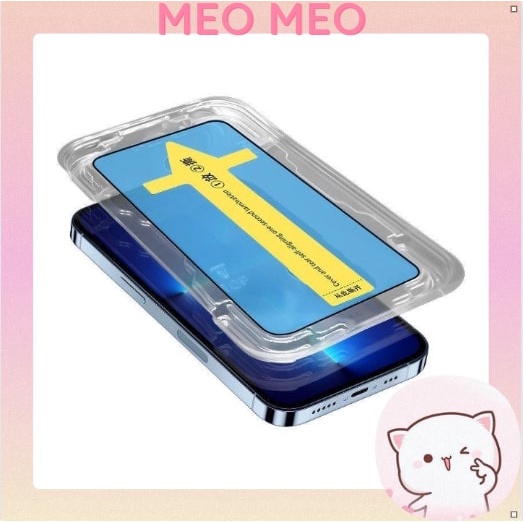 Kính Cường Lực Tự Dán, Miếng Dán Màn Hình Iphone Siêu Dễ Dán, Viền Mỏng, Chống Bám Bụi