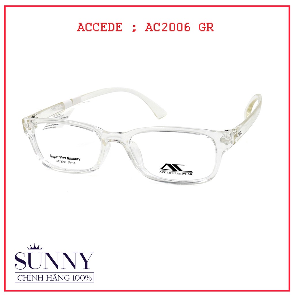 AC2006 Gọng kính Accede unisex (nhiều màu) chính hãng Korea - - kèm tem chống hàng giả do bộ công an cấp