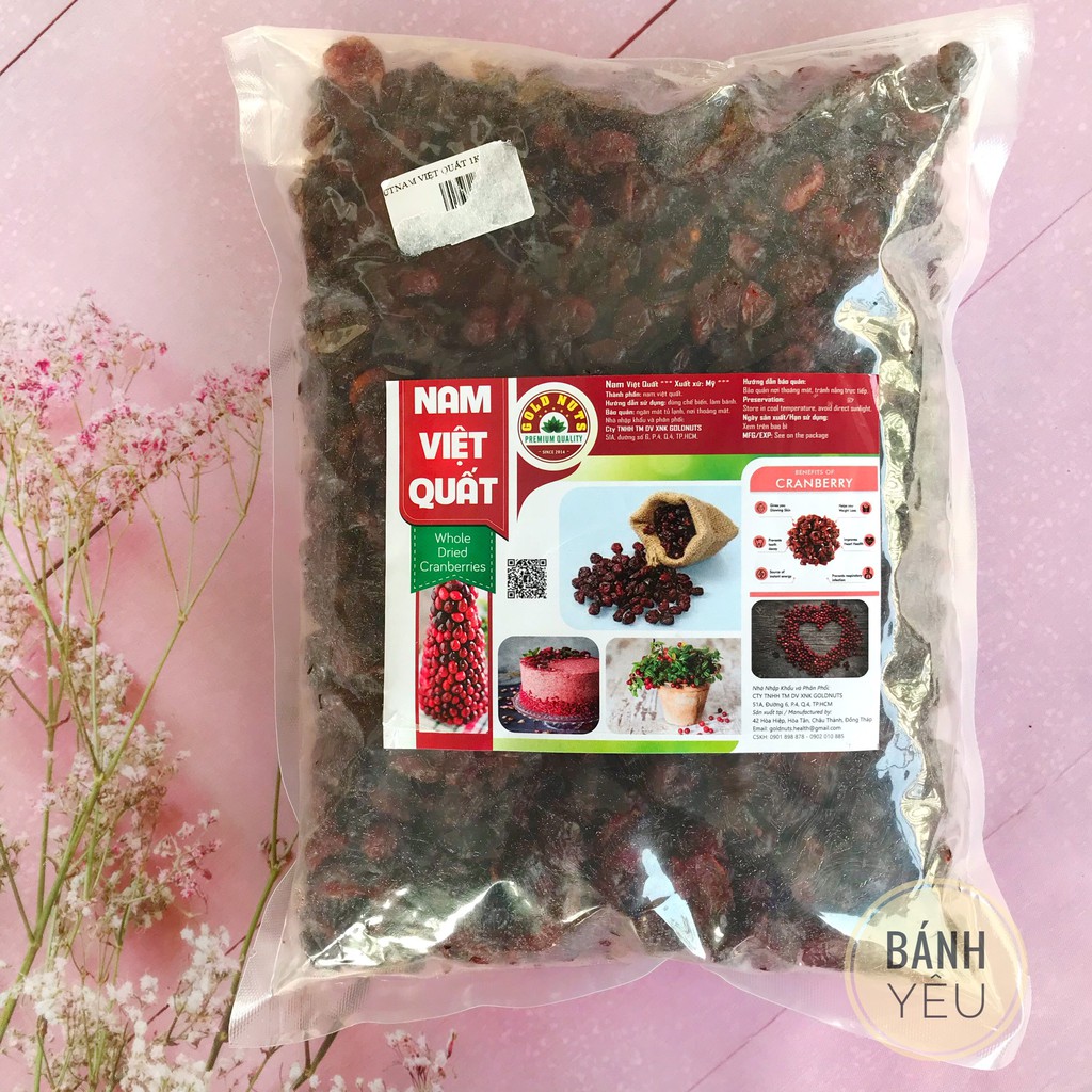 Nam việt quất khô 100g (Dried Cranberries) - PL149
