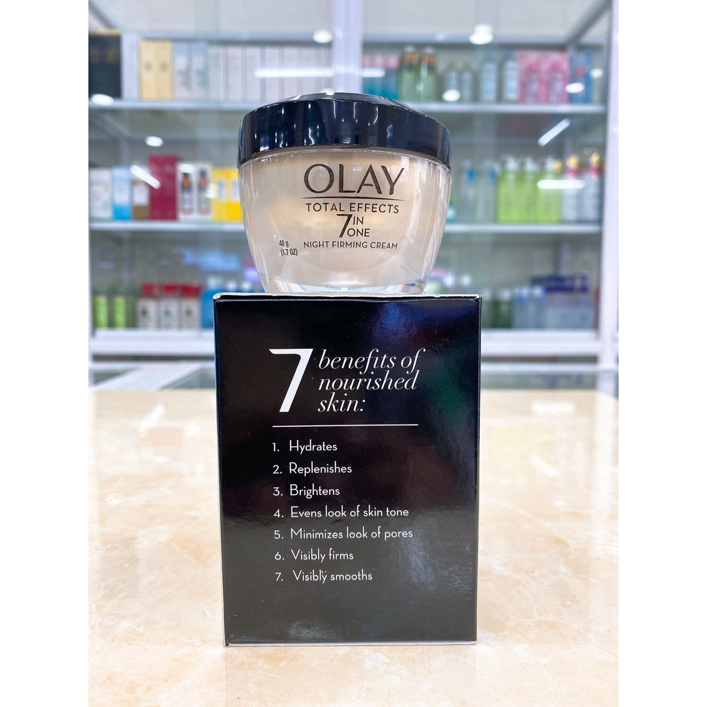 KEM DƯỠNG DA BAN ĐÊM OLAY TOTAL EFFECTS NIGHT USA 48G