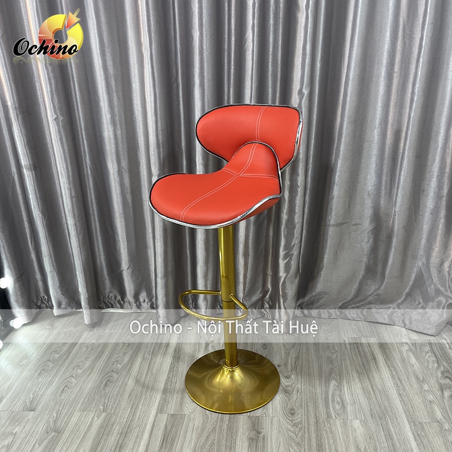Ghế Chụp Hình, Ghế Makeup Chân Vàng K1 Sơn Tĩnh Điện Nhập Khẩu Mẫu DA CÁ ( Ảnh Thật Shop Chụp)