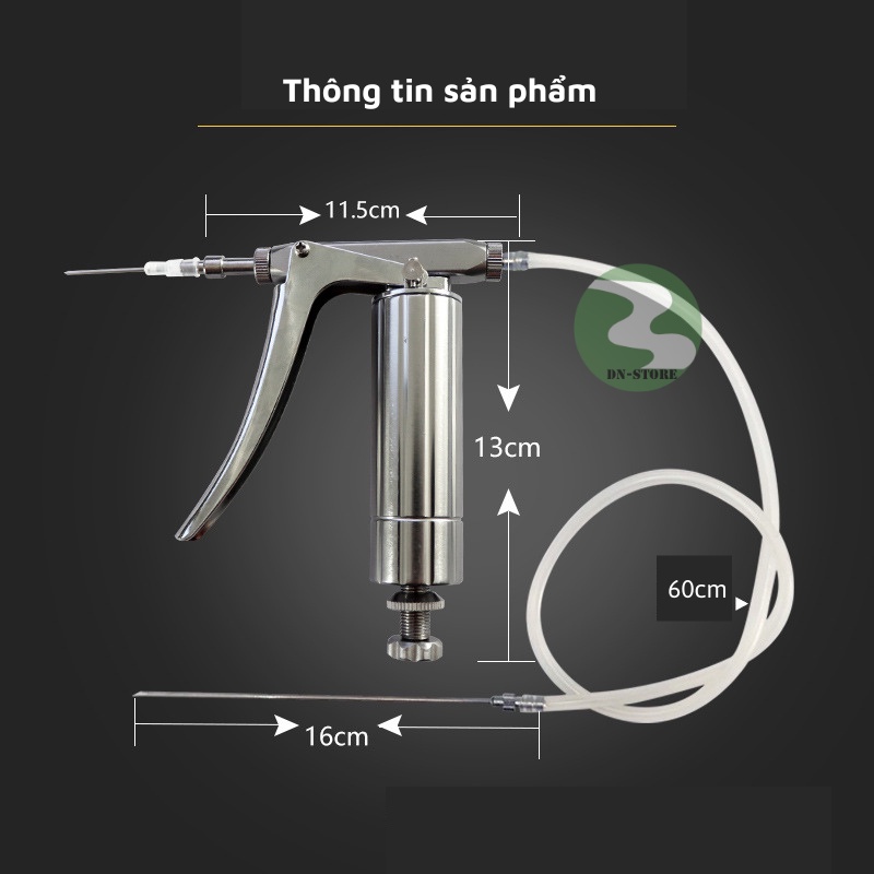 Xi lanh tự động thú y Dương ninh MEZ 2ml tiêm gia xúc gia cầm XL40