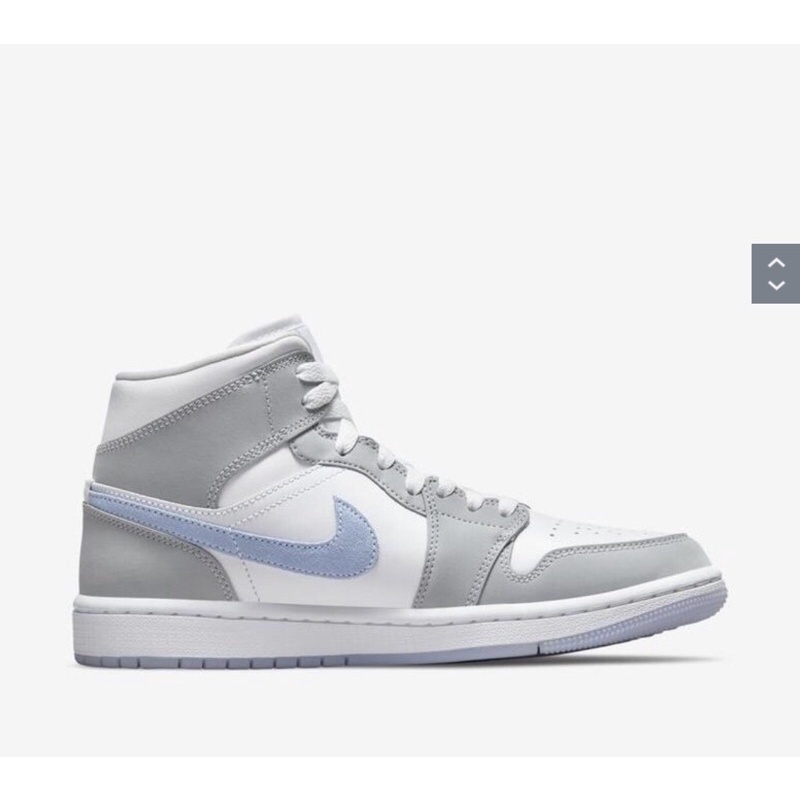 Giày Nike Air Jordan 1 Mid Wolf Grey Aluminum