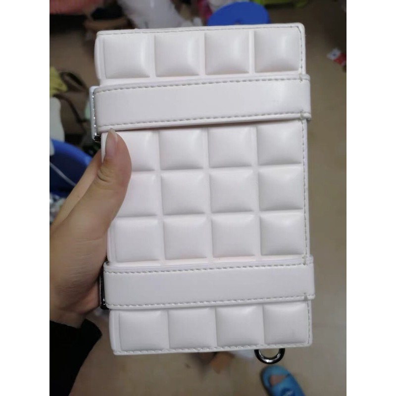 Túi xách hộp đeo chéo hoạ tiết ô vuông nổi lạ mắt vintage đi chơi đi làm du lịch