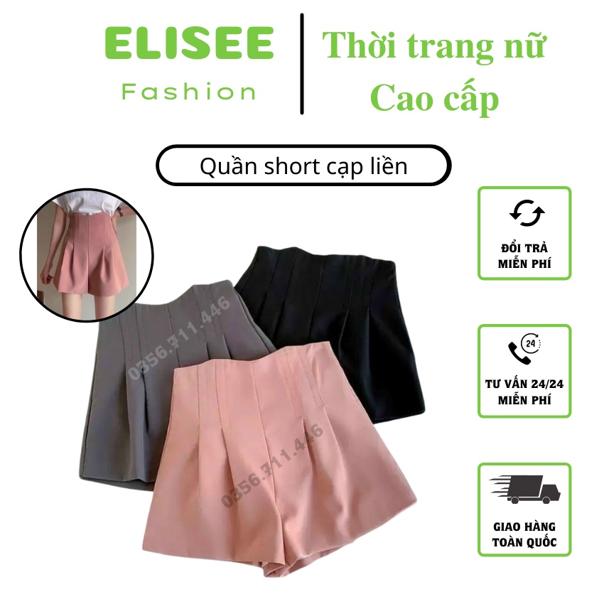 Quần short cạp liền 💥 MẪU MỚI 💥 quần đùi nữ thiết kế trẻ trung, năng động đủ màu: đen,trắng,hồng,ghi.