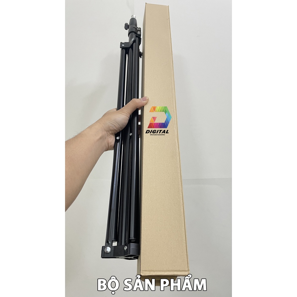 Chân Đèn Livestream, Studio, Đèn Flash Hỗ Trợ Quay Phim, Chụp Ảnh Cao 210cm