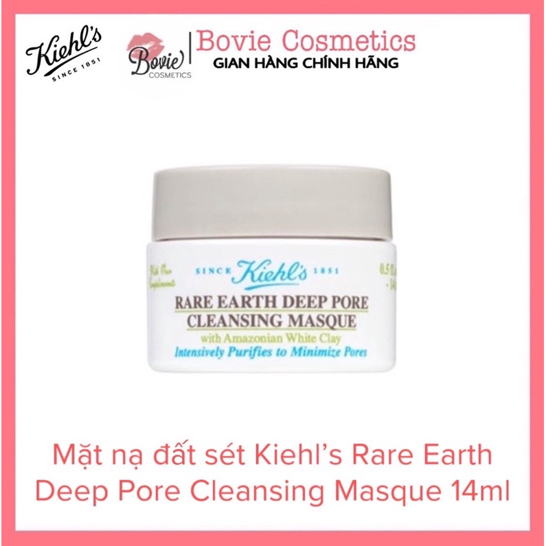 [Minisize- kiehl’s] Mặt nạ đất sét Kiehls Rare Earth Deep Pore Cleansing Masque 14ml