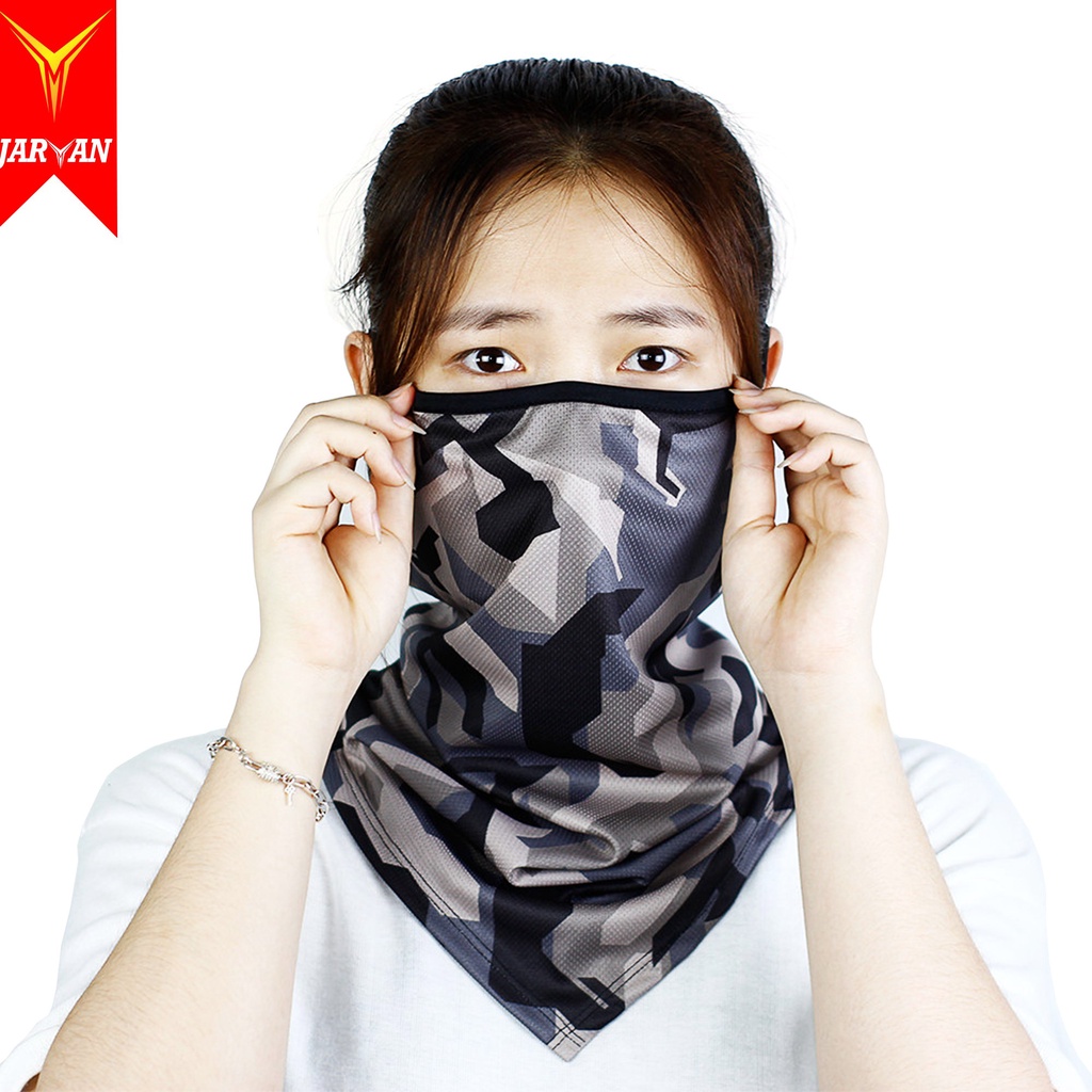 Khẩu trang đa năng JARVAN II chống nắng, chống bụi cá tính màu Camo