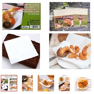 Giấy thấm dầu ăn, thực phẩm chiên rán, set 40 tờ