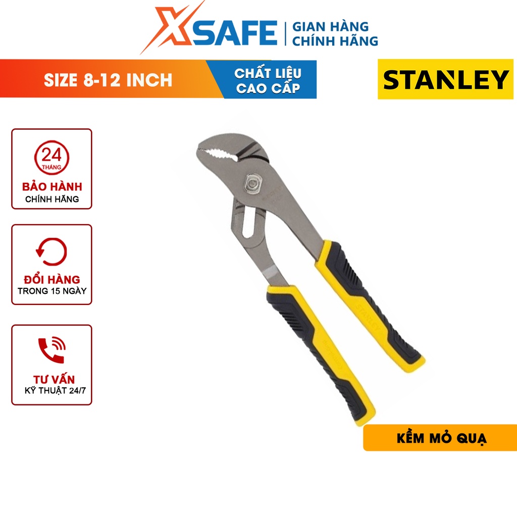 Kềm mỏ quạ STANLEY thép Chorme Nickel cứng cáp Kìm Stanley tay cầm bọc nhựa êm ái, chịu lực chịu nhiệt tốt