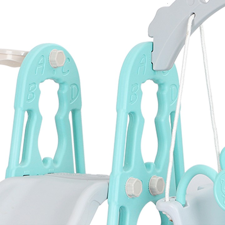 Combo cầu trượt và ghế xích đu cho bé,chất nhựa nguyên sinh an toàn cho bé vui đùa