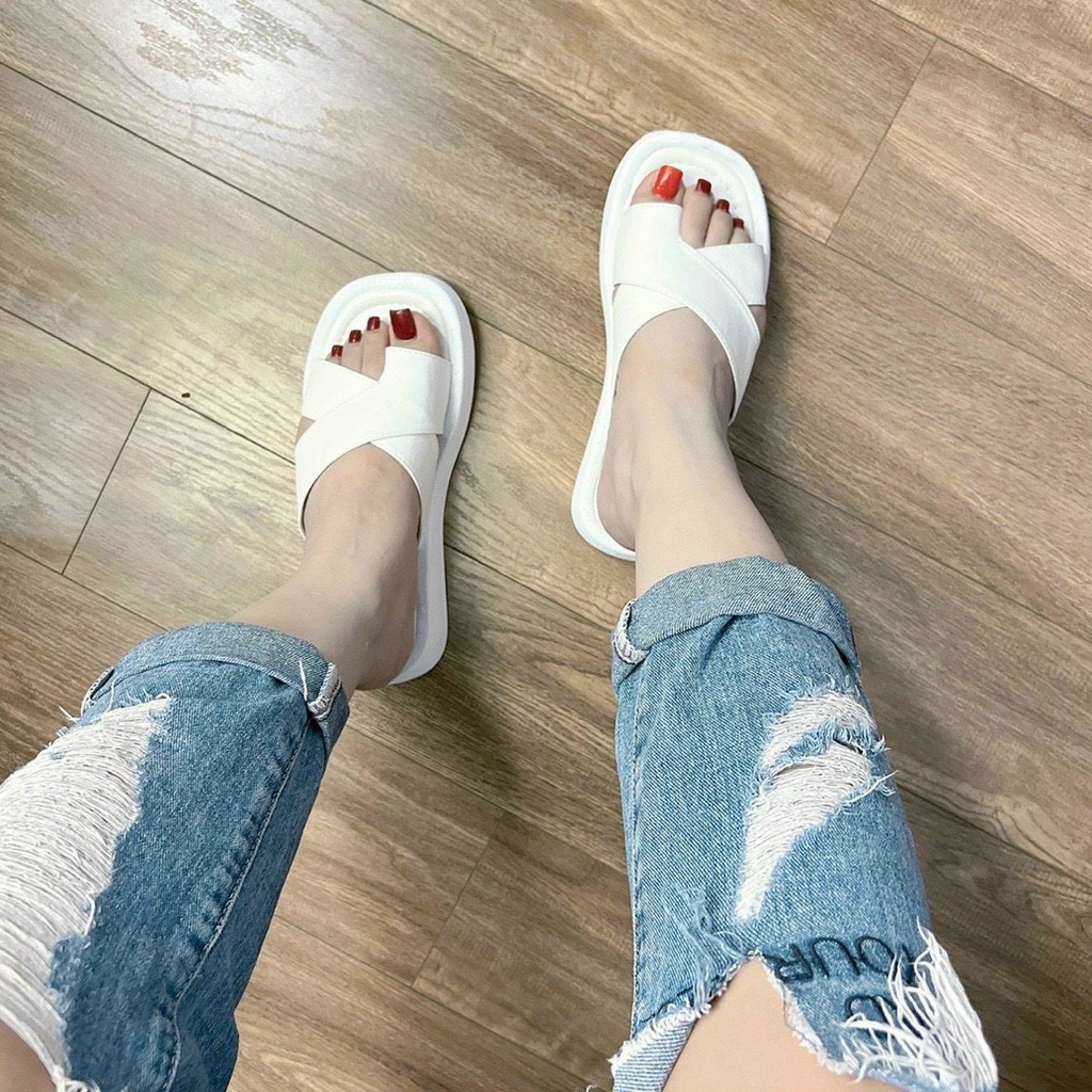 Dép nữ đế xuồng quai to chéo xỏ ngón cực hottrend XXN10