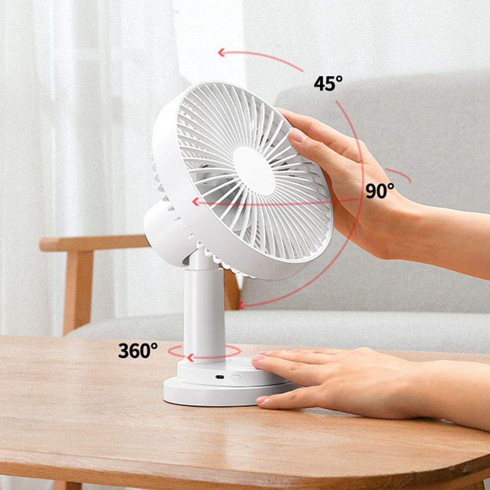 QUINTON Quạt Để Bàn 4 Tốc Độ Yên Tĩnh Sạc Usb Tiện Lợi Dành Cho Cắm Trại Ngoài Trời