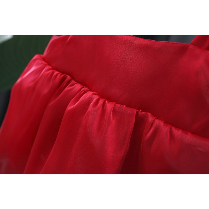 Đầm Thời Trang Mùa Hè Không Tay Màu Trơn Đính Nơ Dễ Thương Cho Bé Gái 9 Tháng - 3 Tuổi