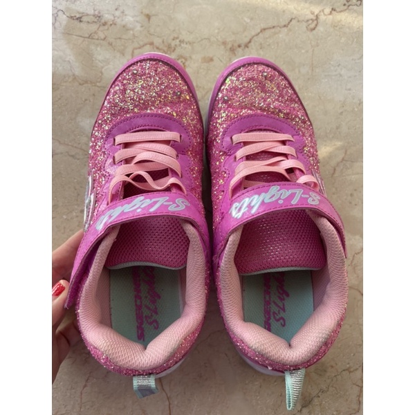 🇺🇸Giày thể thao  hiệu Sketchers  có đèn cho bé gái size 36 🇺🇸