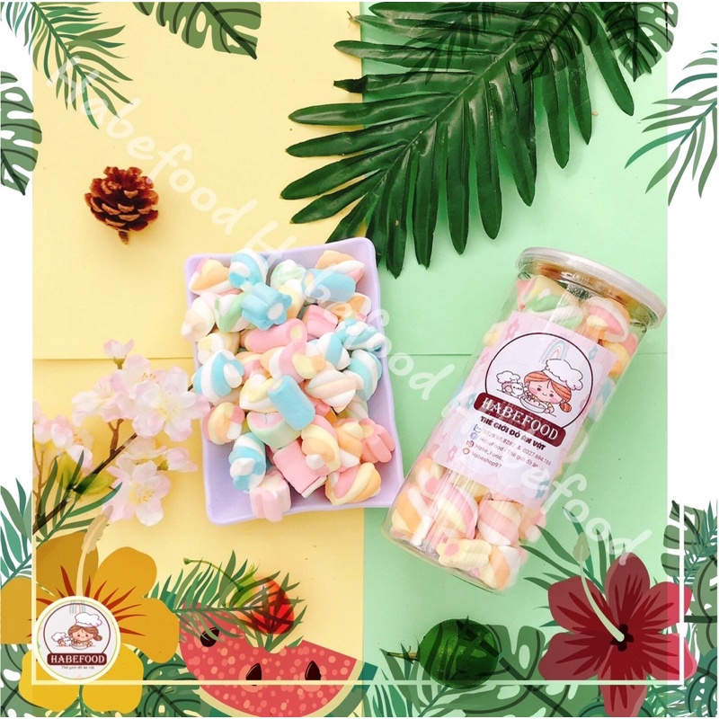 Kẹo sốp mashmallow 250gr đủ vị