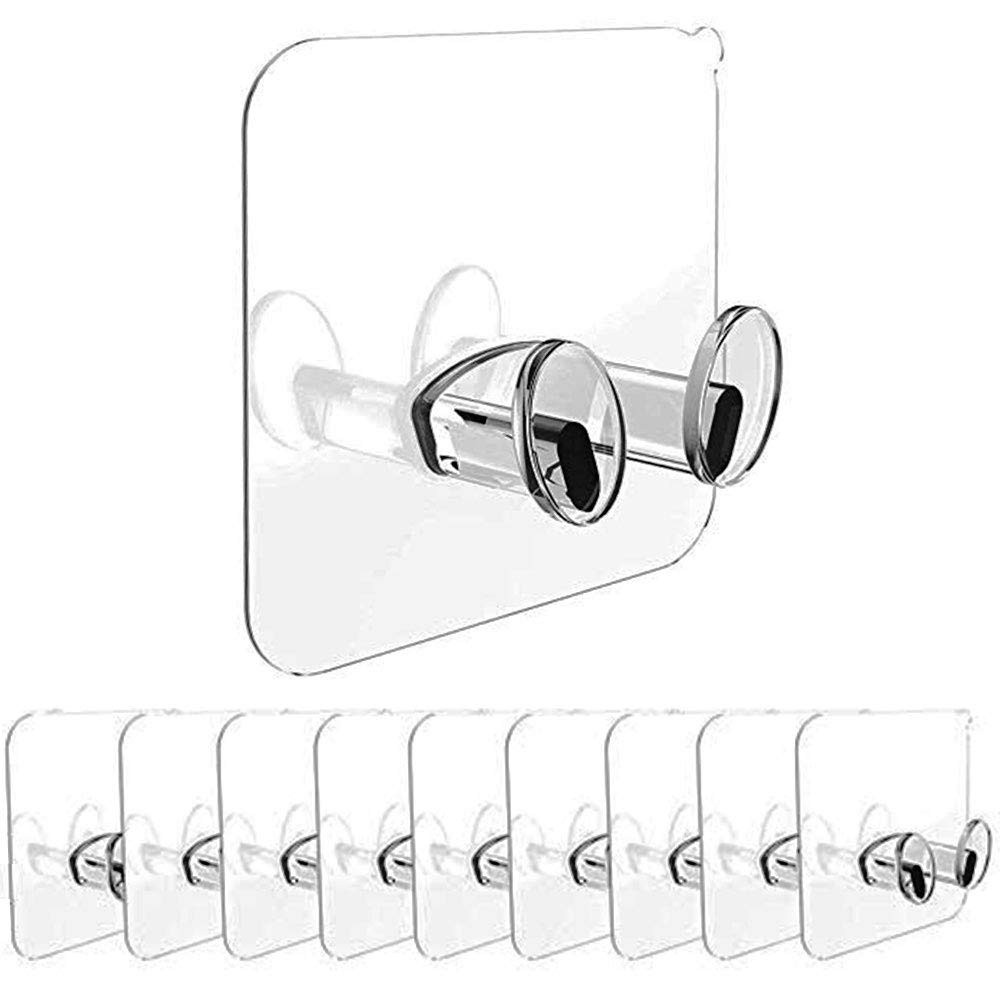 Móc Dán Tường 2 Chân Kẹp Giữ Dây Treo Phích Cắm Điện, Dây Sạc, Điện Thoại Treo Đồ Đa Năng