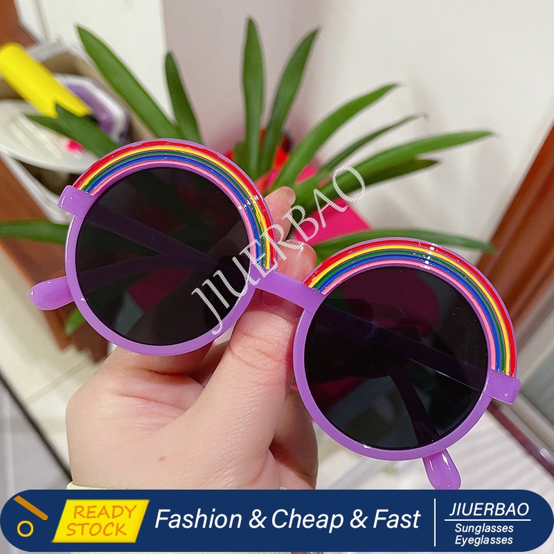 Kính Mát Gọng Tròn Cổ Điển Thời Trang Dành Cho Bé Gái