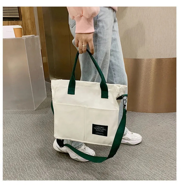 Túi Xách Vải canvas kj117 Sức Chứa Lớn Tiện Dụng Cho Nam Và Nữ