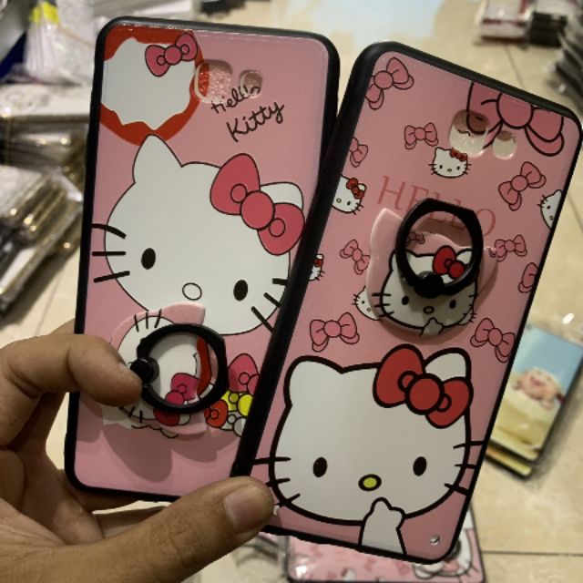 Ốp lưng samssung J7prim có kèm iring in hình kitty dễ thương