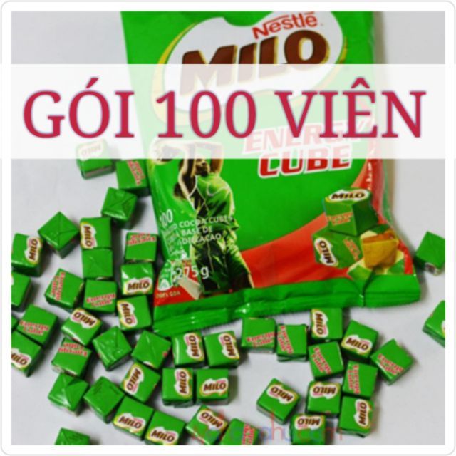 Kẹo Milo Cube gói 100 viên