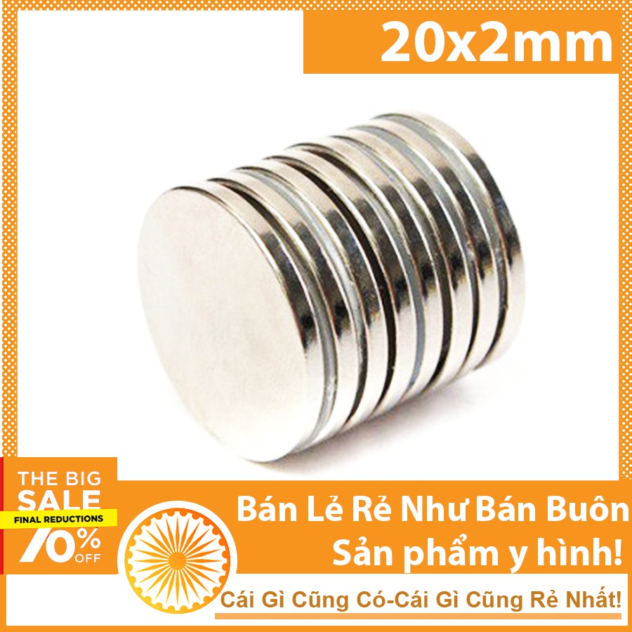 Nam ch&acirc;m 20x2mm