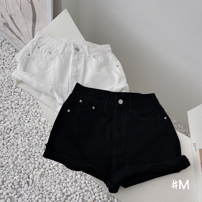 Quần short nữ, Quần short jeans rách 2 màu chất dày dặn loại 1