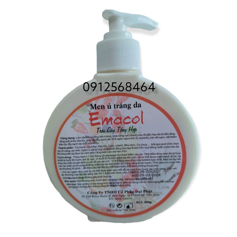 Kem Tắm Trắng Toàn Thân Trắng Nhanh Cấp Tốc EMACOL