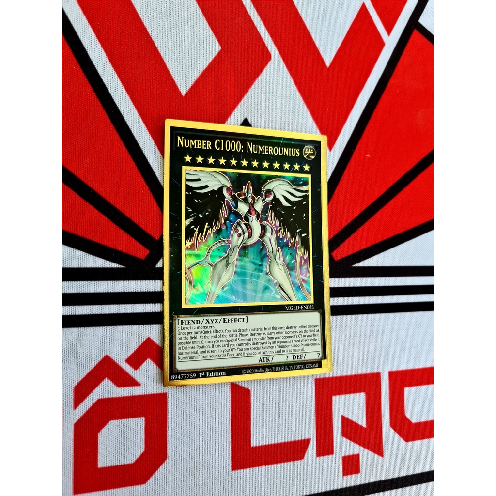 Thẻ Bài Mint90 Yugioh Monster Number C1000: Numerounius - MGED-EN031 - Premium