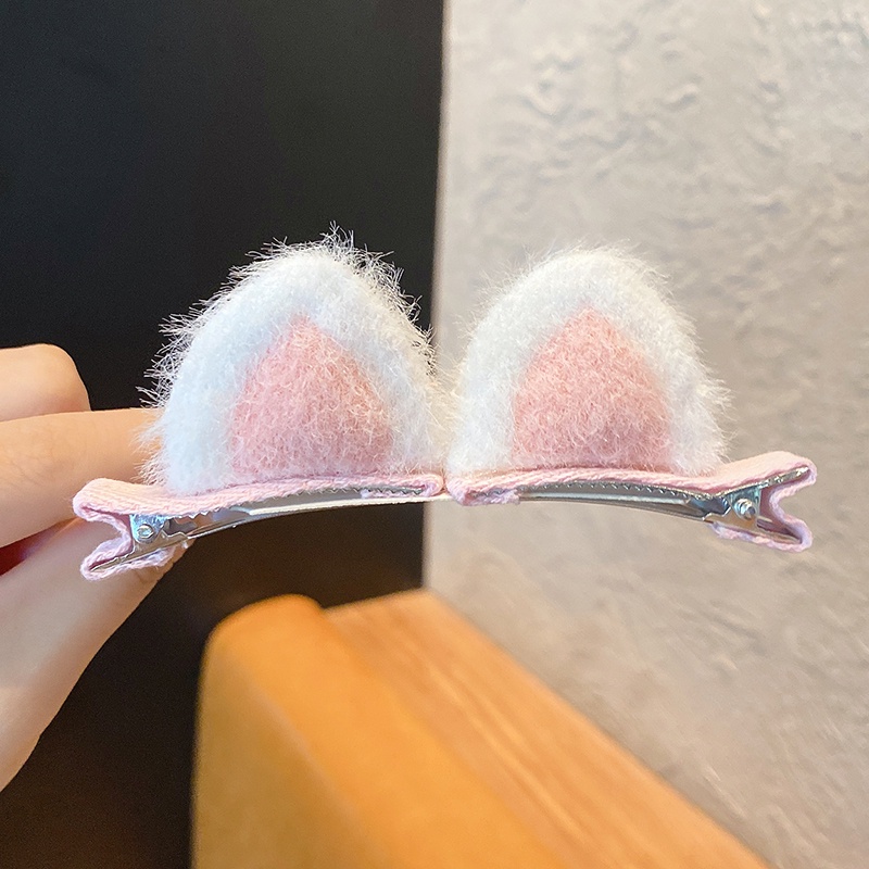 Kẹp Tóc Tai Mèo Dễ Thương Phong Cách Hàn Quốc