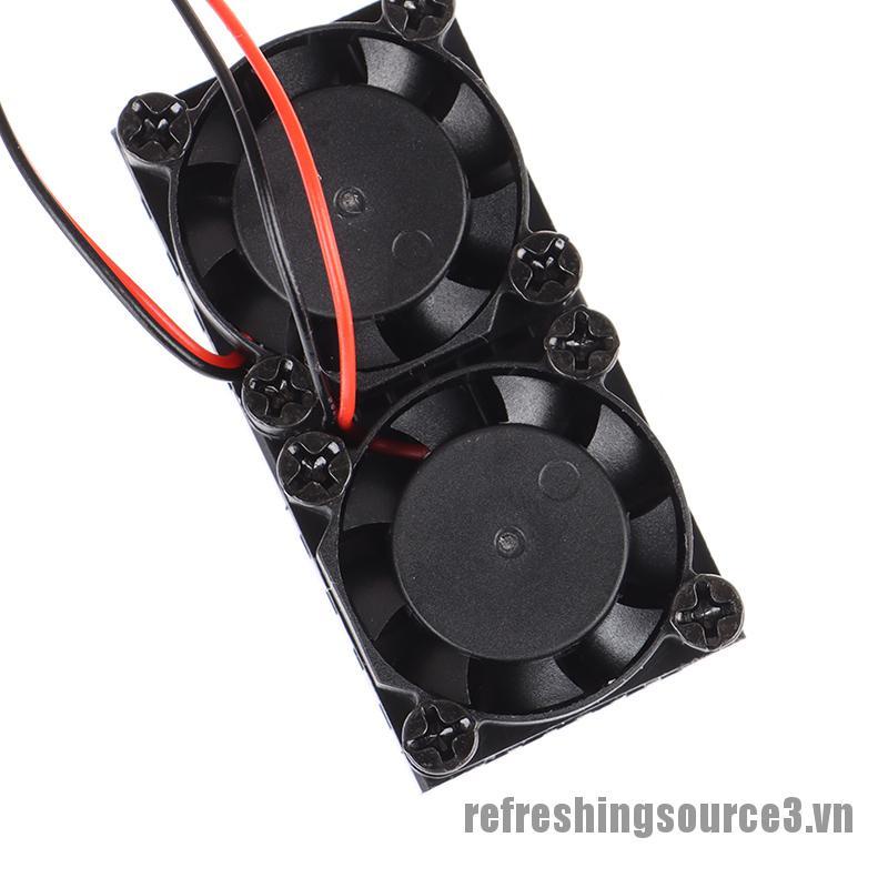 Mô Đun Quạt Tản Nhiệt Kép 3 Cánh Chuyên Dụng Cho Raspberry Pi