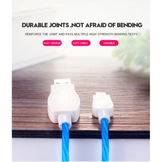 Led USB Cable Flash Light Up Data Line Mobile phone Charger for Android Type-C