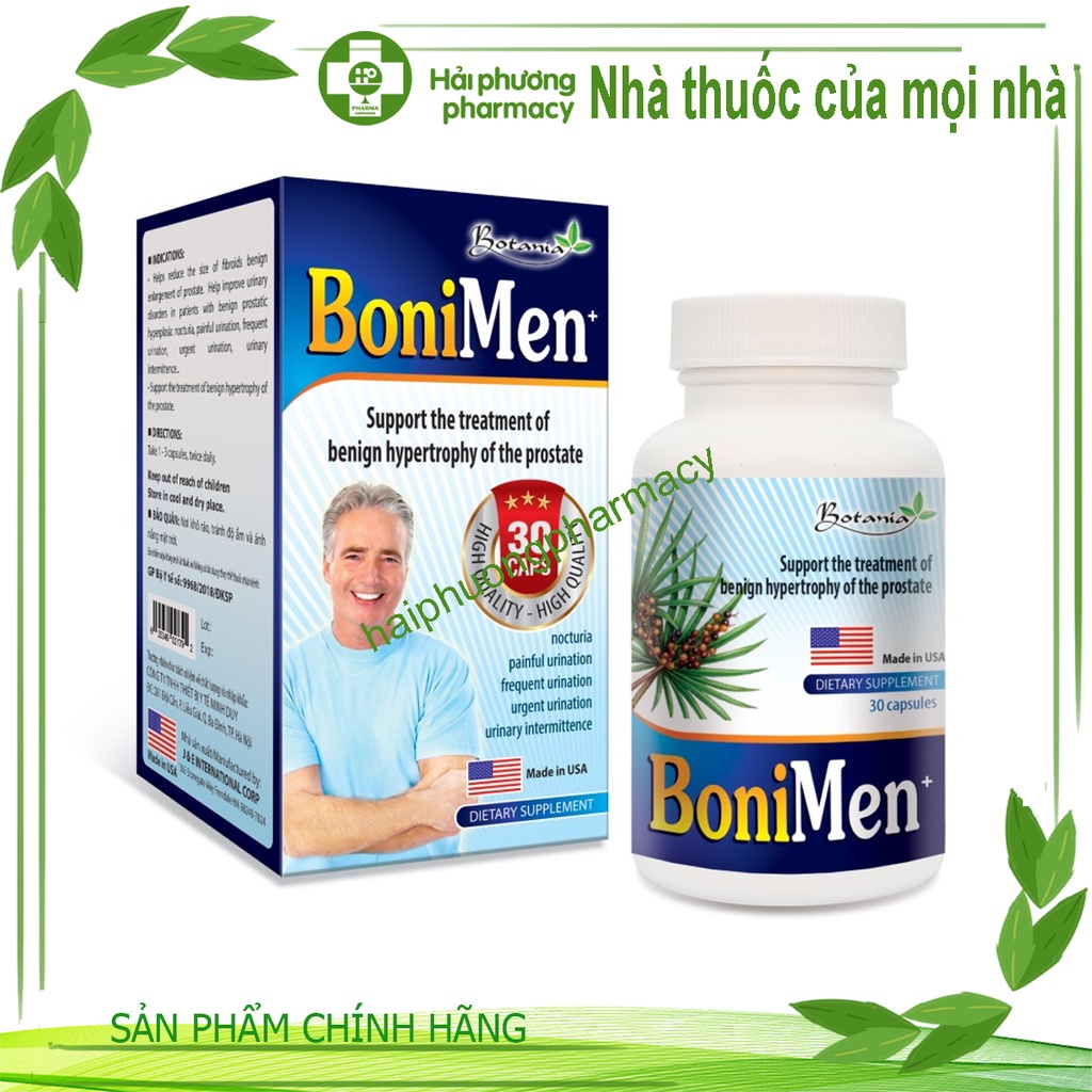 BoniMen (Hộp 30 viên) - Giảm phì đại tuyến tiền liệt