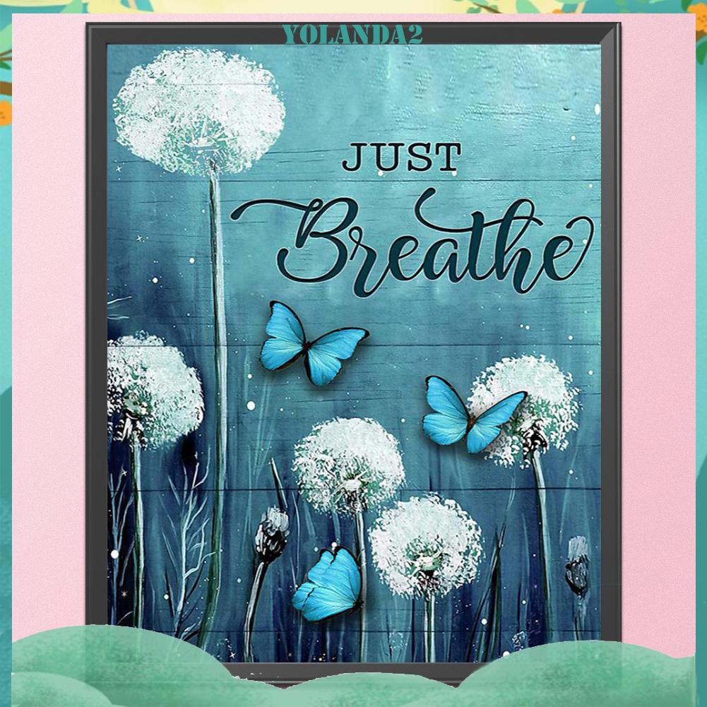 Toàn Bộ Tranh Thêu Chữ Thập Hình Hoa Bồ Công Anh Và Bướm 11ct