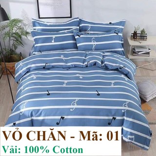 Vỏ chăn đông vải cotton - họa tiết nốt nhạc