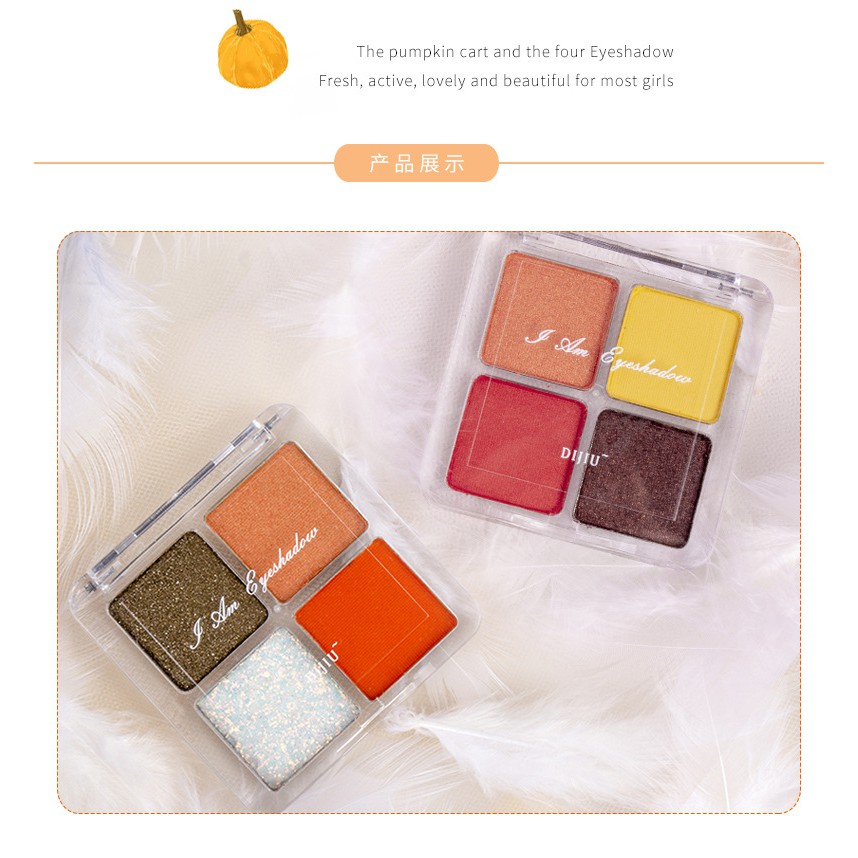 ( now ship 2h)Bảng phấn mắt trang điểm bốn màu Pearly Matte Makeup