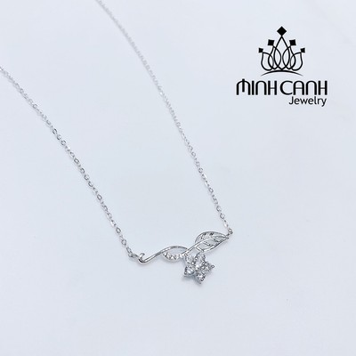 Dây Chuyền Bạc Minh Canh Jewelry - Hoa Và Lá