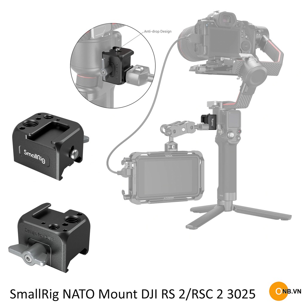 SmallRig NATO Clamp Mount DJI RONIN RS2 - RSC2 code 3025