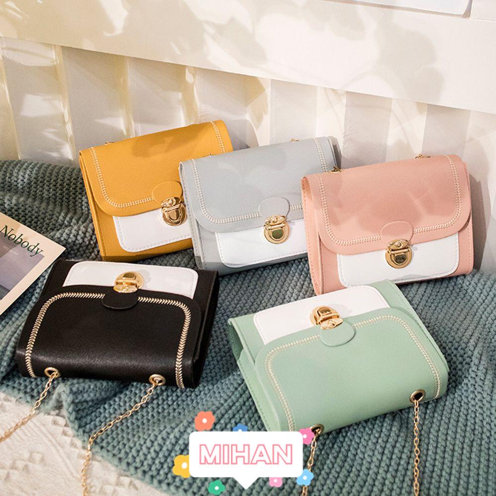 Túi Đeo Chéo Mini Hình Vuông Khâu Họa Tiết MIHAN1 Thời Trang Cho Nữ