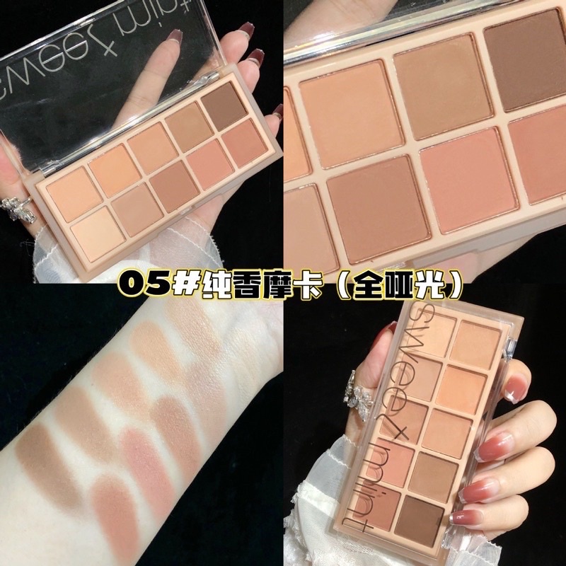 Bảng Mắt nhũ lì 10 màu sweet mint