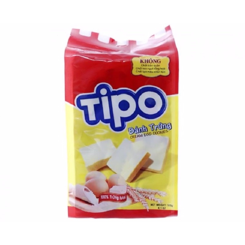 Bánh trứng Tipo Hữu Nghị 115g trứng gà tươi và bơ