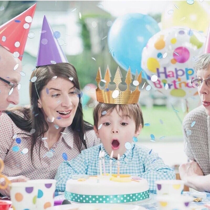 Pháo giấy sắc màu Confetti trang trí sinh nhật, tiệc cưới, party