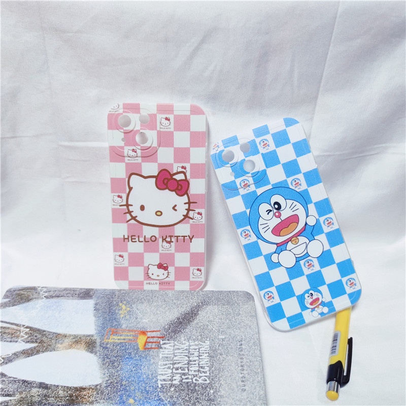 Ốp Điện Thoại Mềm In Hình Doraemon / Hello Kitty Cho Vivo Y33S Y21 Y21S Y21T Y15A Y15S Y20 Y20i Y20S Y12 Y15 Y17 Y12S Y12A