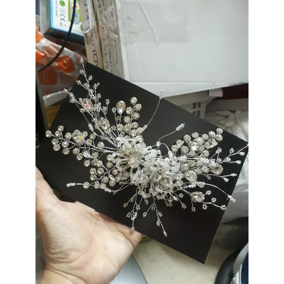 Cài Tóc Pha Lê Cô Dâu Cao Cấp